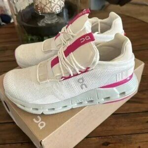 🎁🎉On Cloudnova "Barbie" Women Pink Shoes White